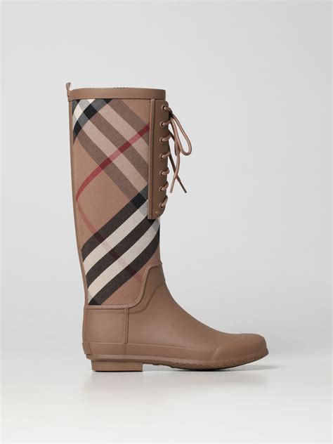 brown burberry boots|burberry boots with clear heels.